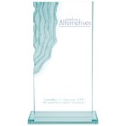 Photo 15 Sculpted Waterfall Jade Glass Award, 12-1/2"