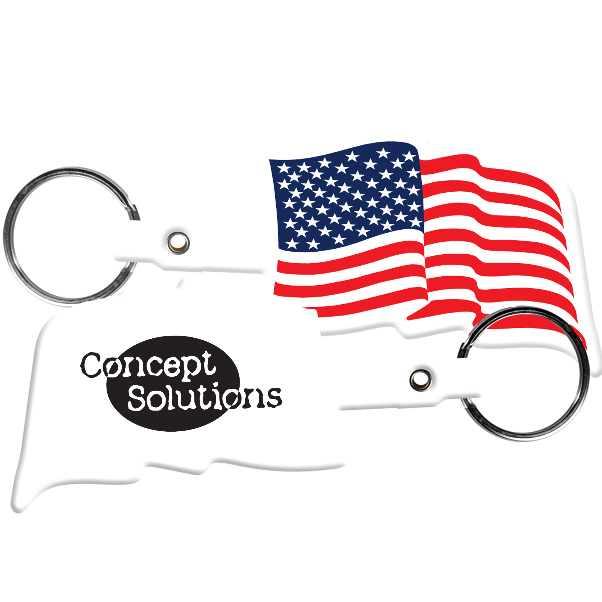 Product Photo 1 American Flag Flexible Key Tag