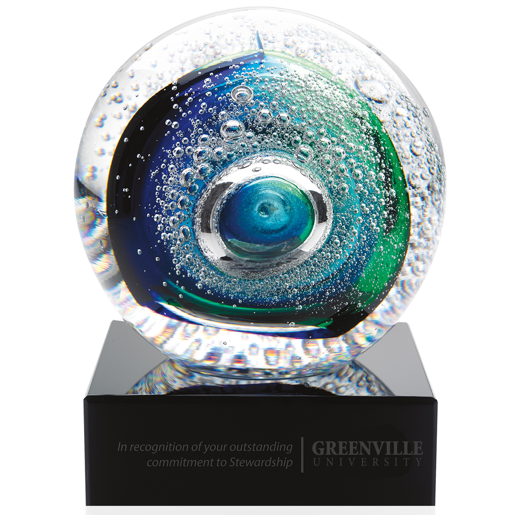 Product Photo 1 Galaxy 24% Lead Crystal Award with Base, 3-3/4"