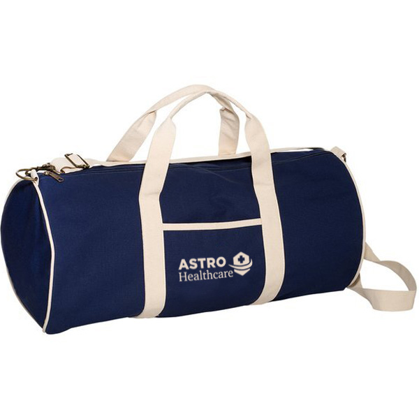 Product Photo 1 Navy Cotton Canvas Duffel Bag - CLOSEOUT!