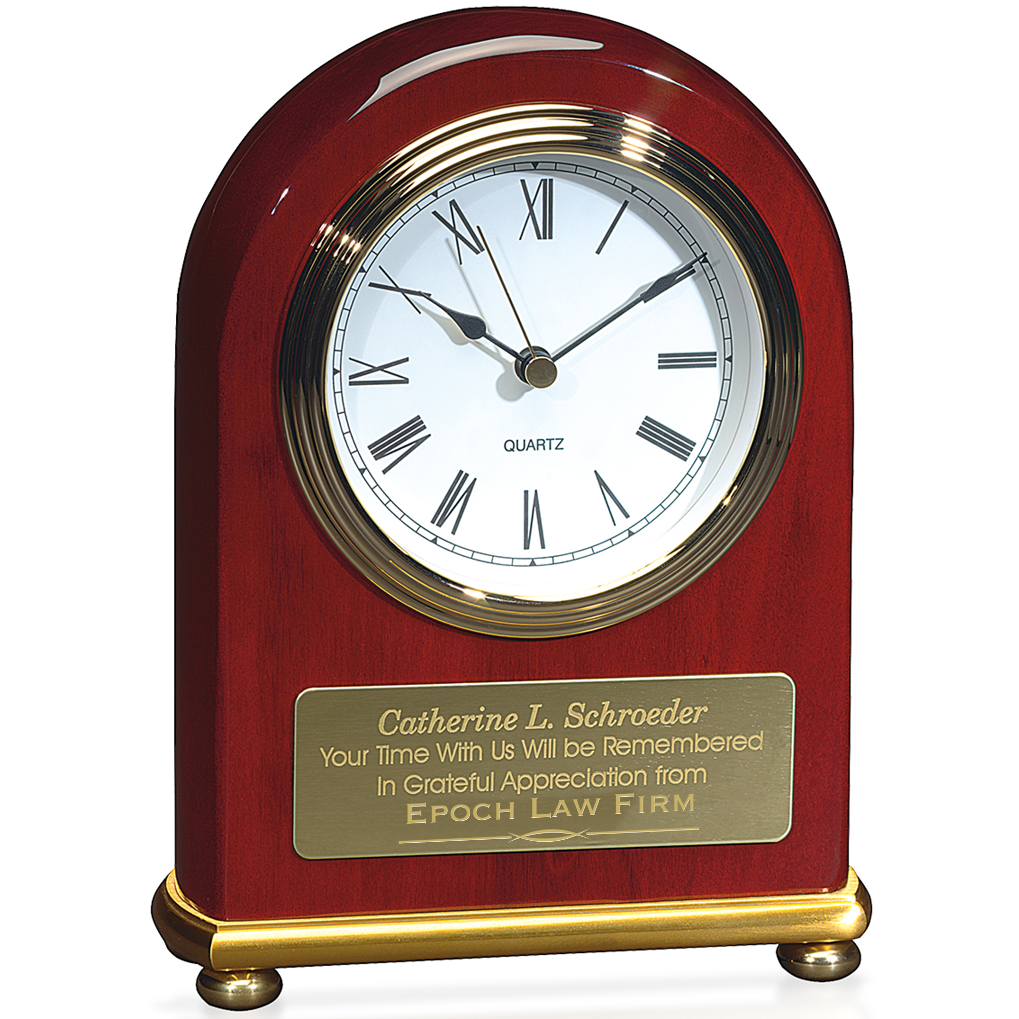 Product Photo 1 Rosewood Arch Desk Clock