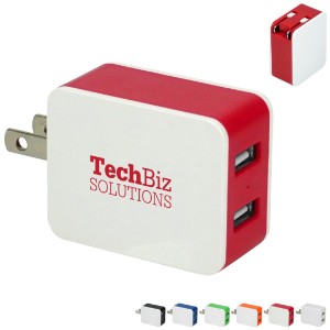 Barrington 2 Port USB Folding Wall Charger - AL2149