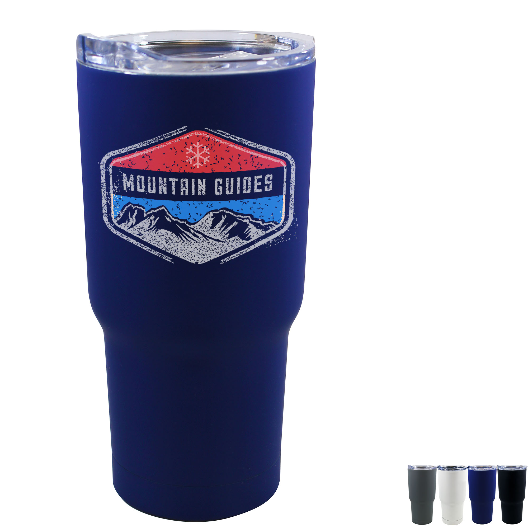 Product Photo 1 Soft Touch Double Wall Stainless Steel Halcyon® Tumbler, 20oz., Full Color Imprint