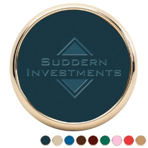 Round Leather & Zinc Coaster - JA6335