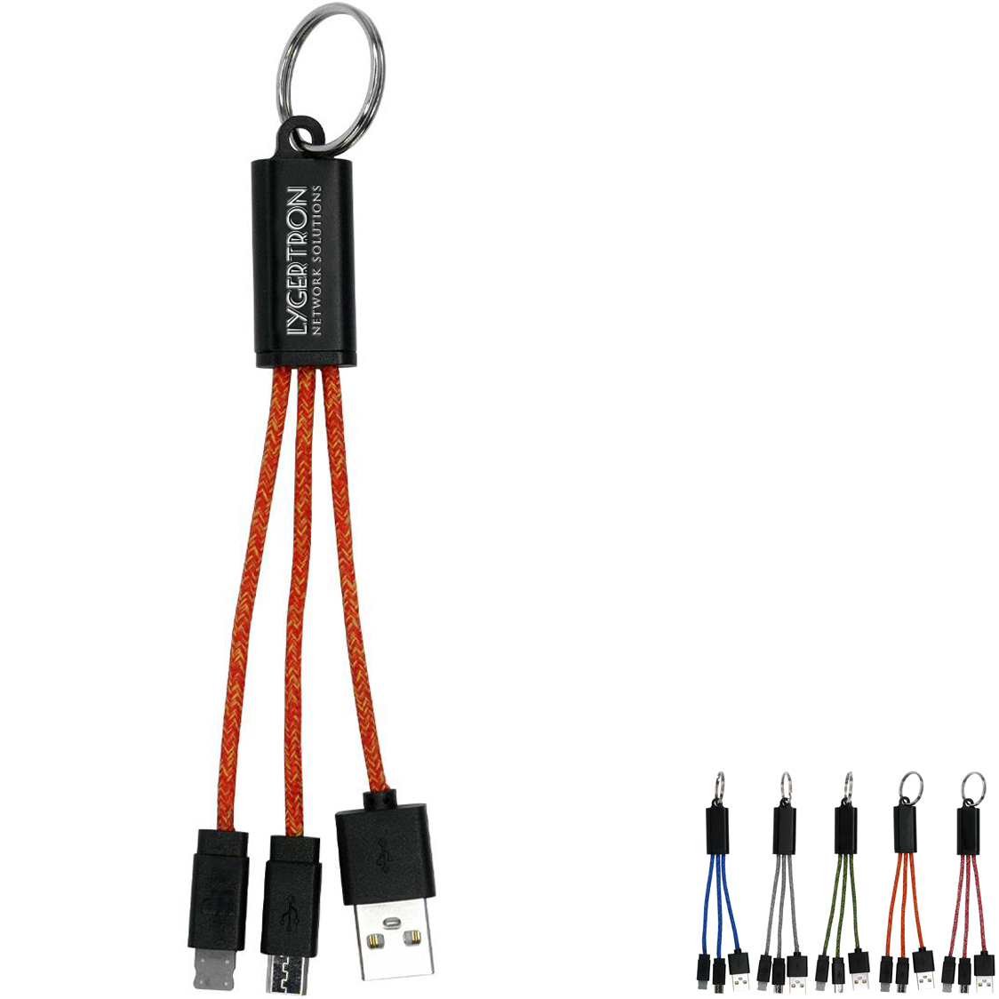 Product Photo 1 Freehold 2-in-1 Charging Cable Keychain