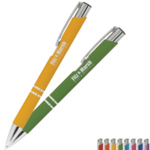 Tres-Chic Soft Coated Bright Barrel Ballpoint Pen - GS1396