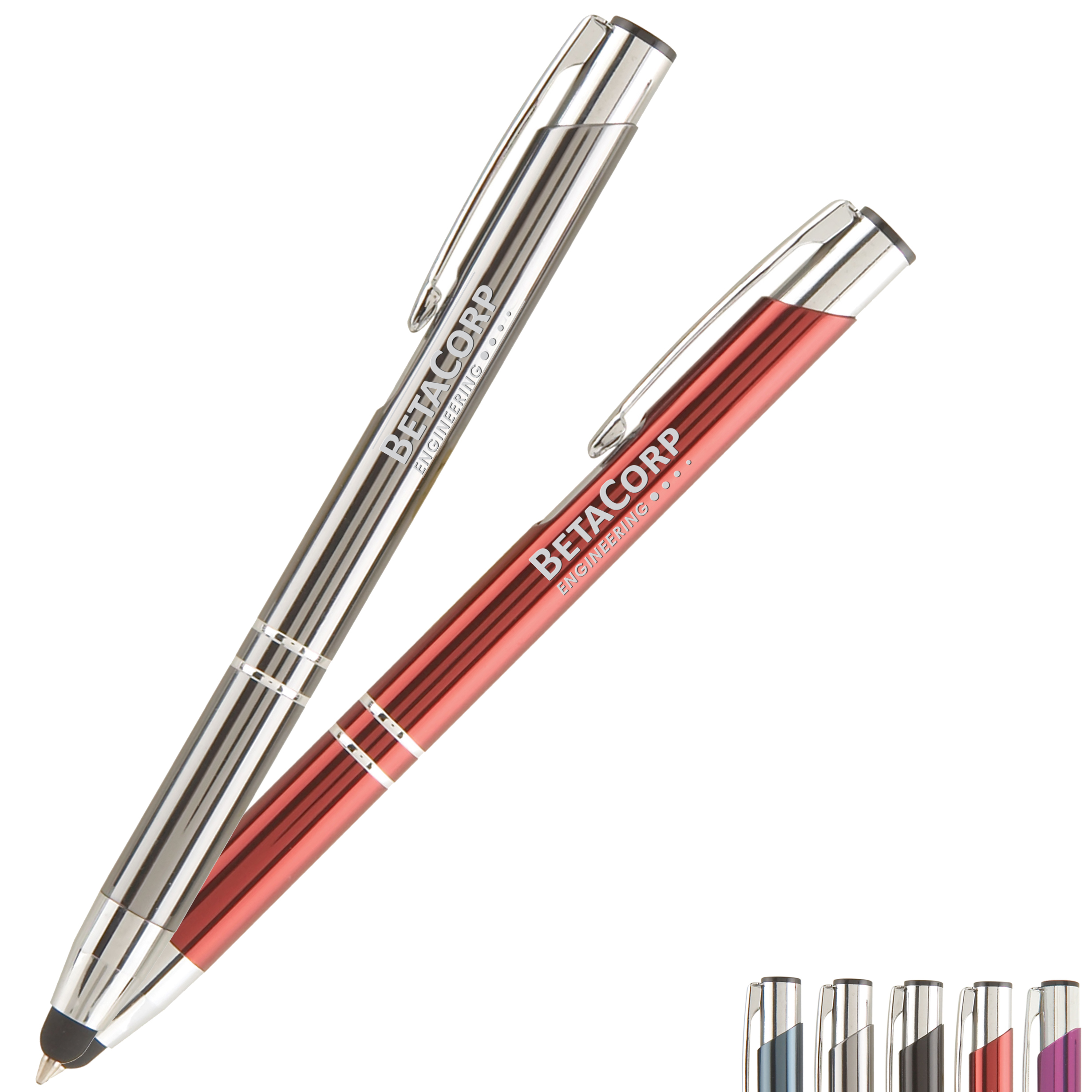 Product Photo 1 Tres-Chic Ballpoint Stylus Pen w/ Chrome Accents