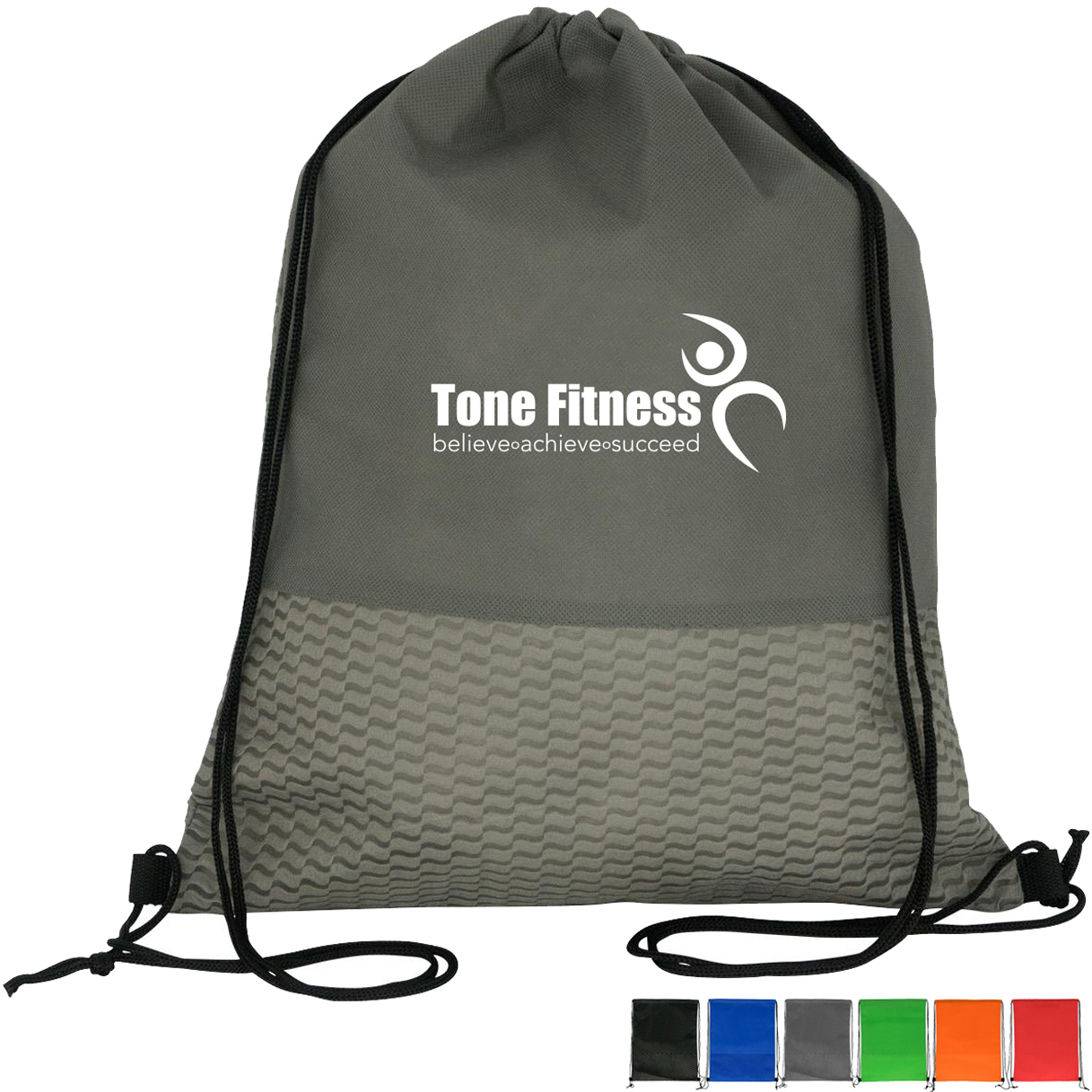 Product Photo 1 Wave Drawstring Non-Woven Cinch Backpack