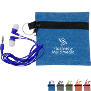 Oaklyn Ridge Travel Earbud Set in Pouch - AL2035
