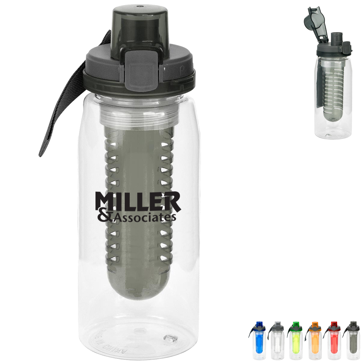 Product Photo 1 Pompton Locking Water Bottle w/Infuser, 25oz.