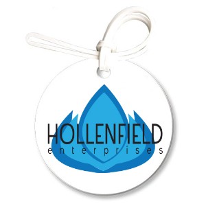 Round Soft Vinyl Luggage Tag - QY4165