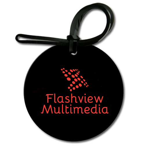 Product Photo 1 Round Soft Vinyl Luggage Tag