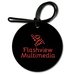 Round Soft Vinyl Luggage Tag - QY4150