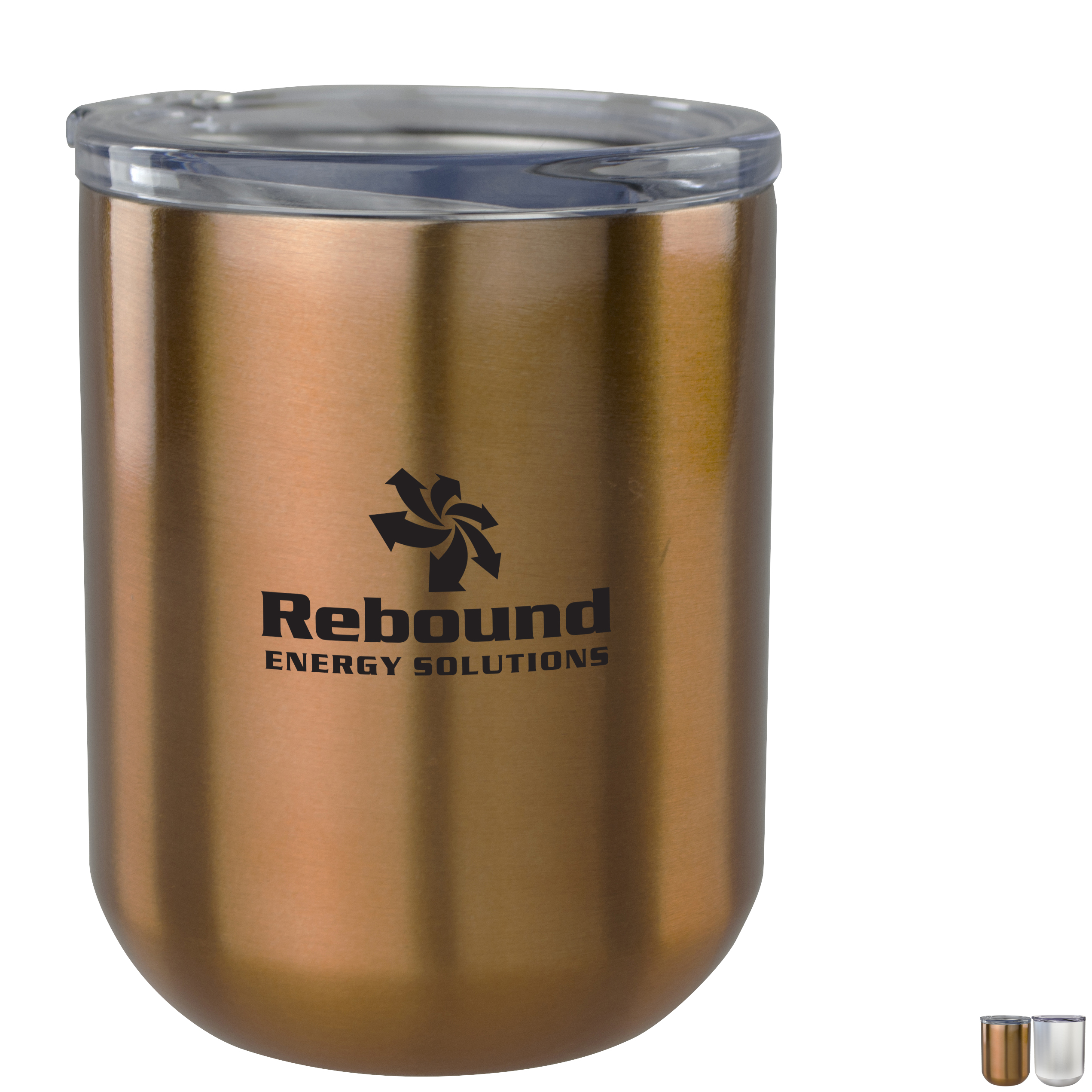 Product Photo 1 Viking Double Wall Vacuum Stainless Steel Lowball Tumbler, 10oz. w/ Copper Lining