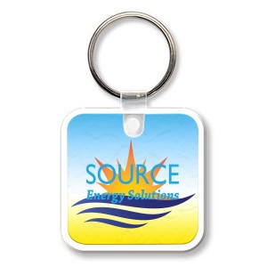 Square Soft Vinyl Key Tag - QY4040
