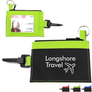 Clip-On ID Holder Zip Purse - MO1425