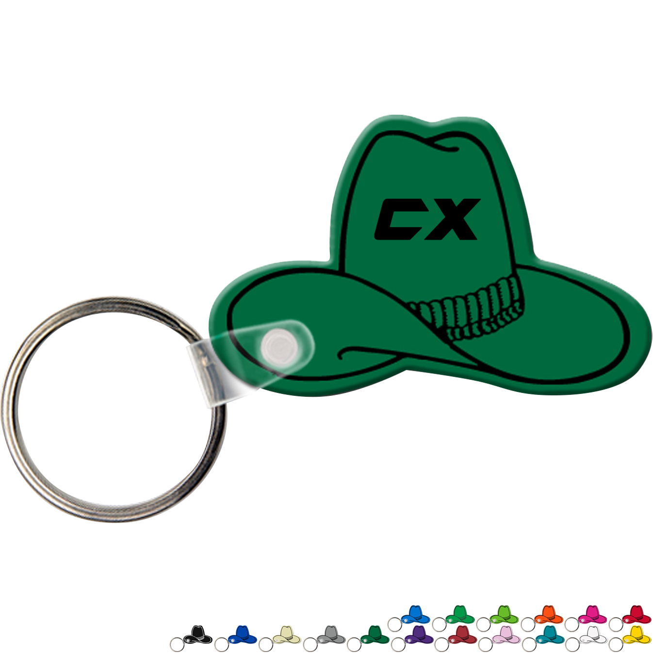 Product Photo 1 Cowboy Hat Soft Vinyl Key Tag