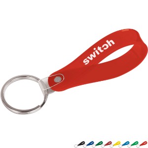 Short Loop Soft Vinyl Key Tag - QY4050