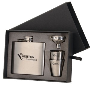 Kenzie Flask, Shot Glass, & Funnel Gift Set - GO1130