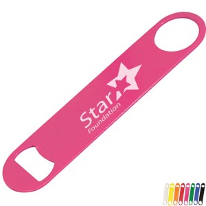 Paddle Powder Coated Stainless Steel Bottle Opener - GO1185