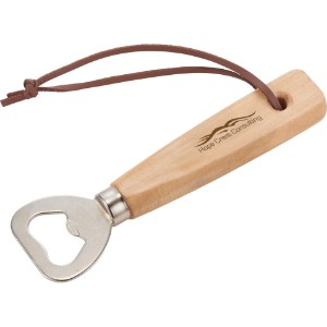 Bullware® Wood Handle Bottle Opener - LD2122