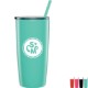 Omega Double Walled Tumbler w/ Straw, 20oz.