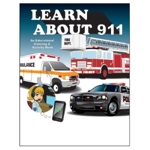 Learn About 911 Coloring & Activity Book, Stock - CLB061