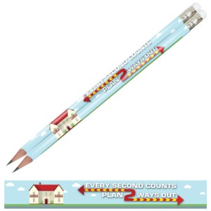 Every Second Counts Plan 2 Ways Out Pencil, Stock - PCL765