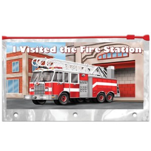 I Visited the Fire Station School Pencil Pouch, Stock - PPL900