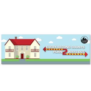 Every Second Counts Plan 2 Ways Out Banner - BNR351