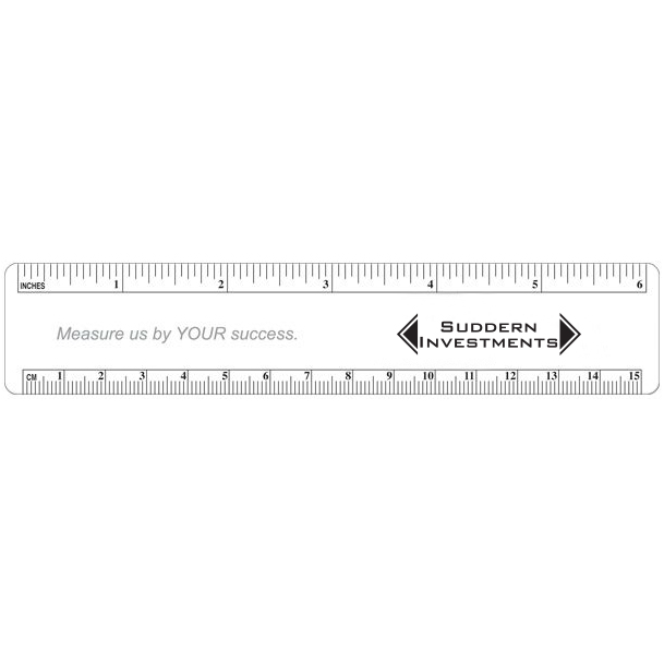 Product Photo 1 Economy Flexible Plastic Ruler, 6"