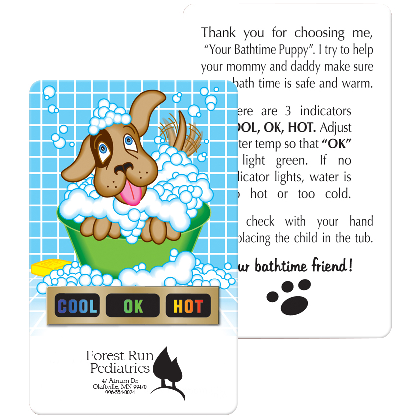 Product Photo 1 Tub Tester Puppy Bath Thermometer Card