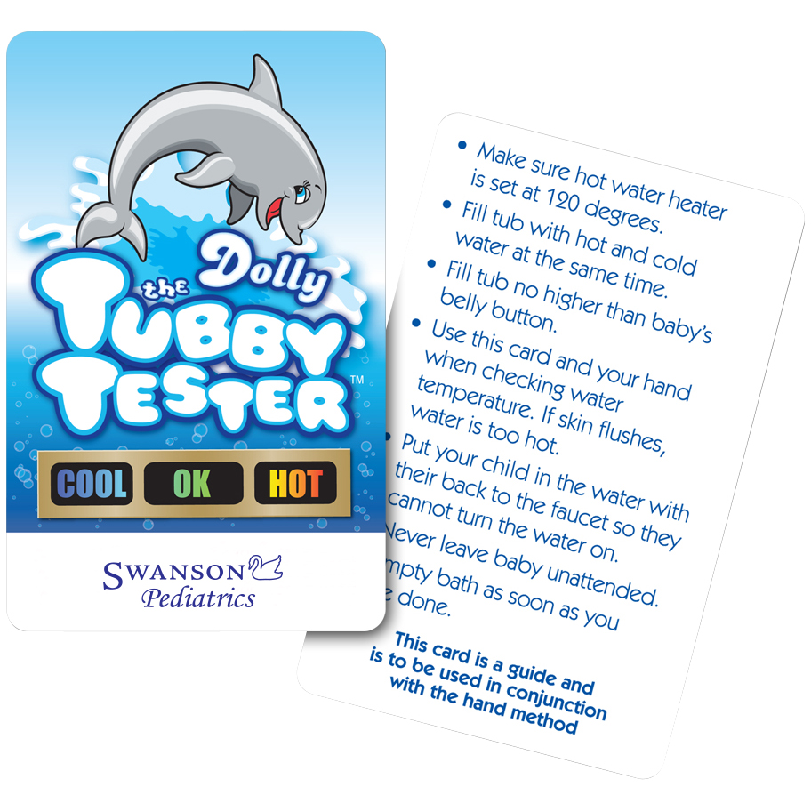 Product Photo 1 Tub Tester Dolphin Bath Thermometer Card