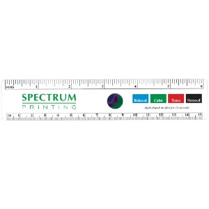 Flexible Plastic Stress Test Ruler, 6" - BU2060