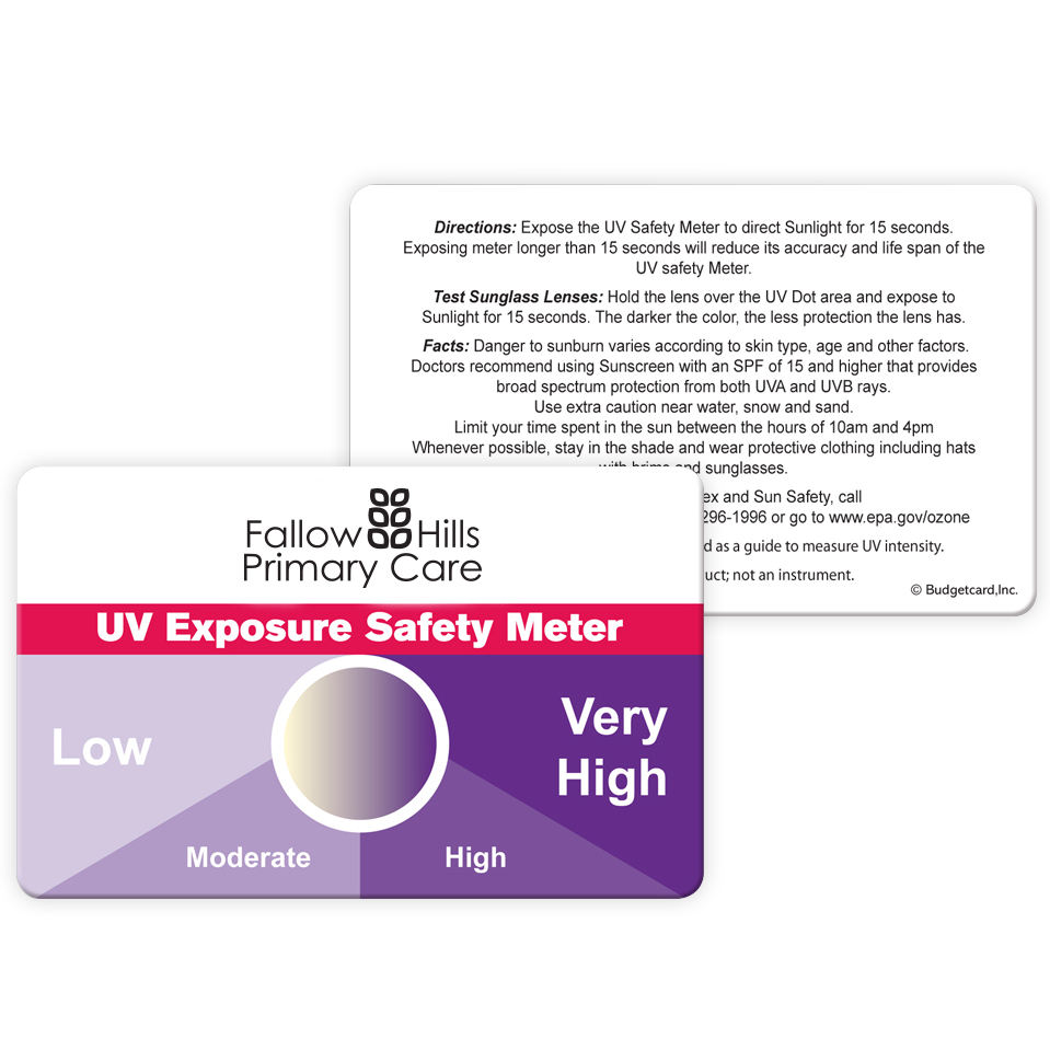 Product Photo 1 UV Exposure Safety Meter Card