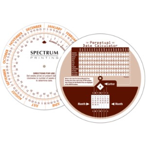 Perpetual Calendar Wheel - BU2160