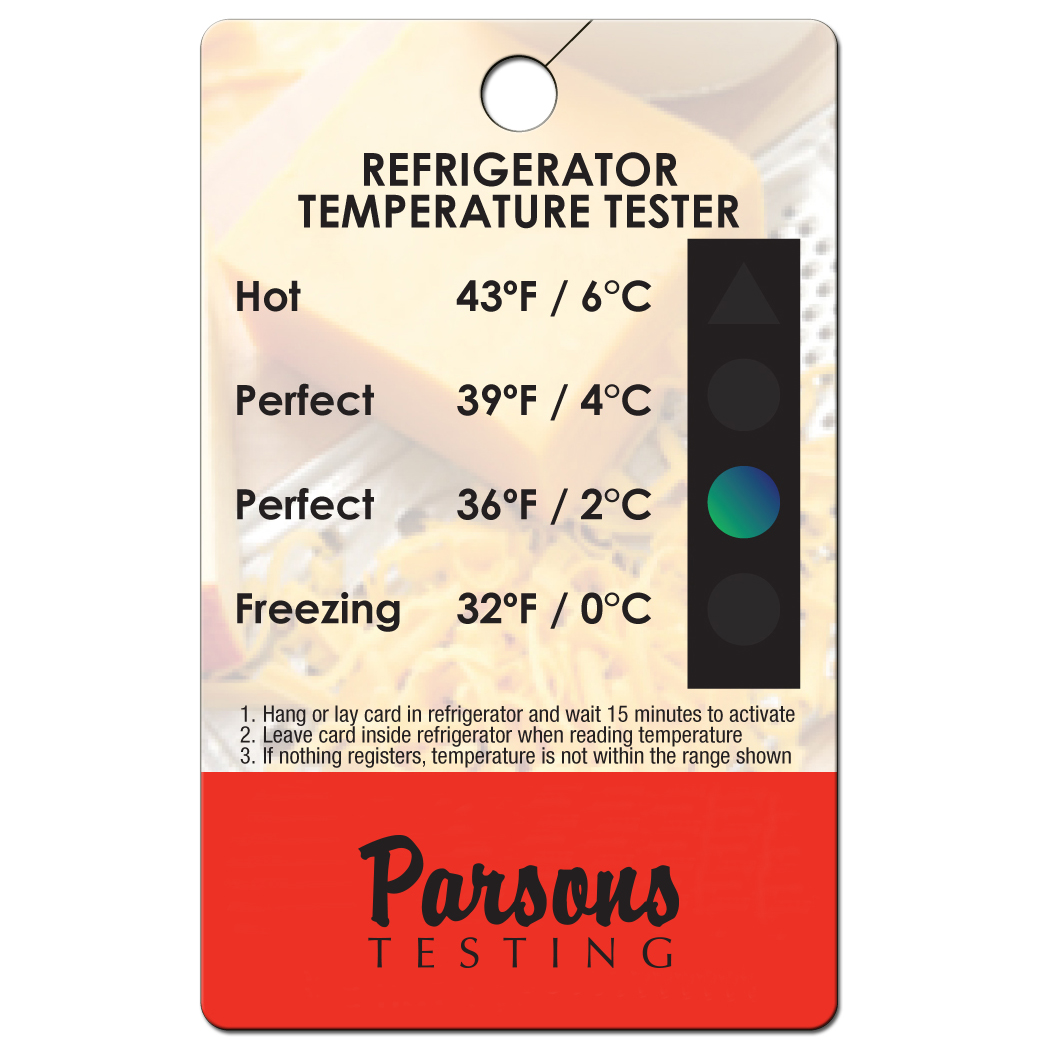 Product Photo 1 Refrigerator Temperature Tester Card