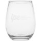 Stemless Wine Glass - Deep Etched, 12oz.