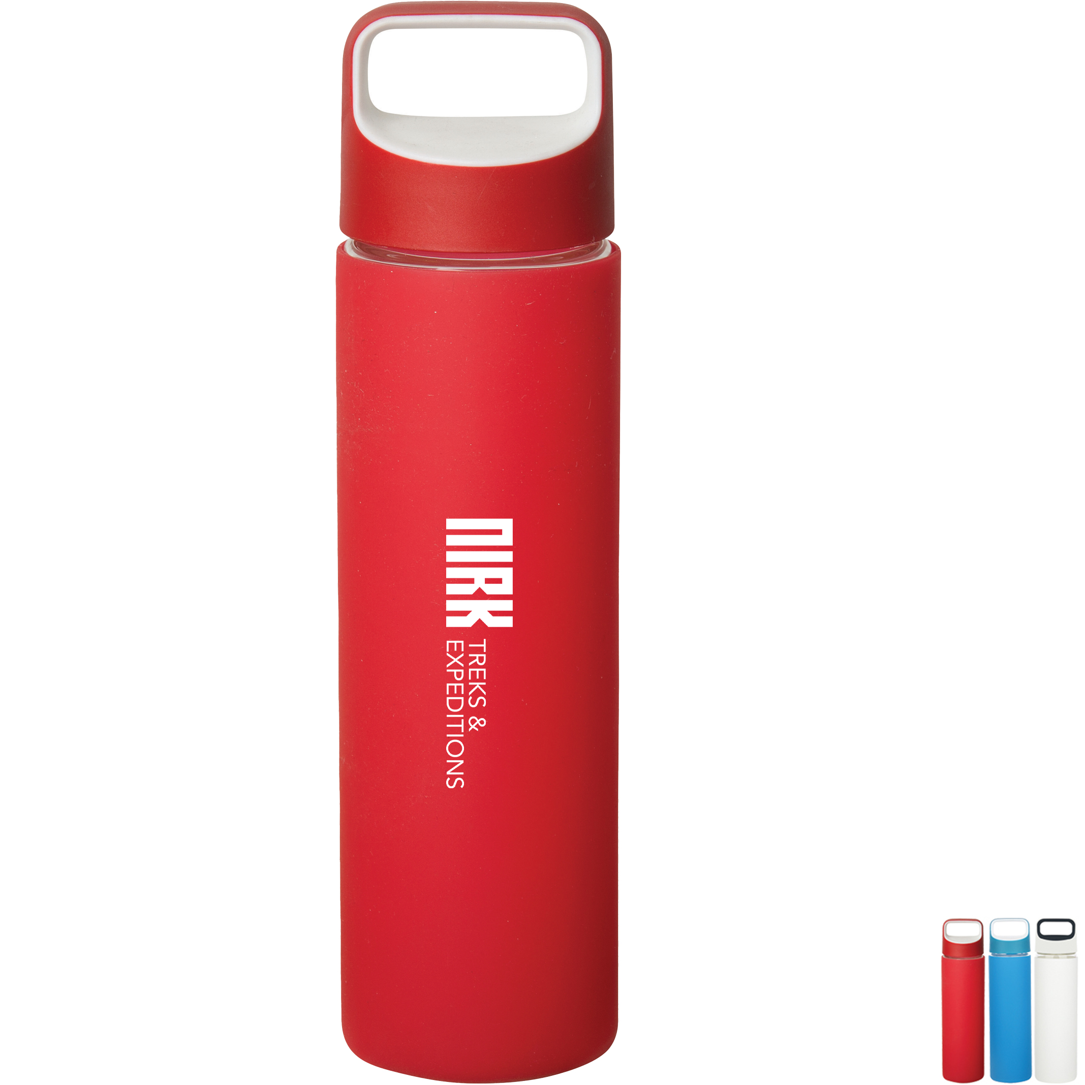Product Photo 1 Slim Borosilicate Glass Water Bottle, 18.6oz.