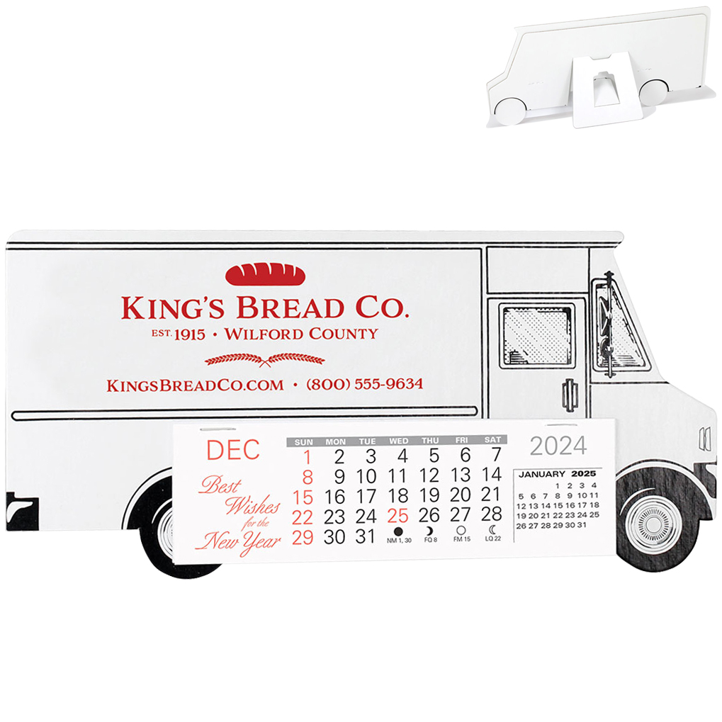 Product Photo 1 Box Van Monthly Desk Calendar