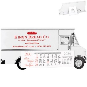 Box Van Monthly Desk Calendar - WA1500