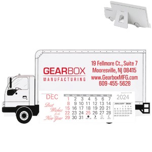 Delivery Truck Monthly Desk Calendar - WA1510
