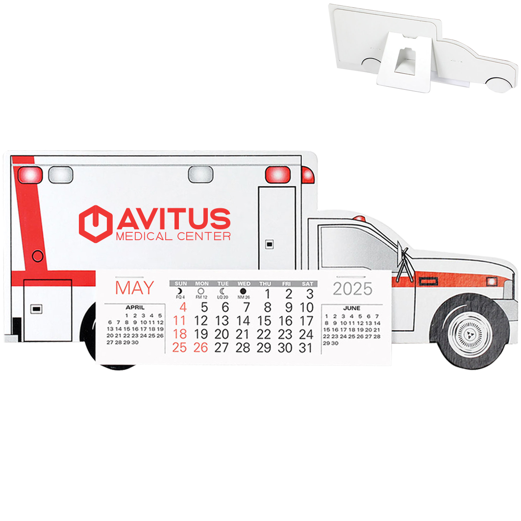 Product Photo 1 Emergency Squad Ambulance Monthly Desk Calendar
