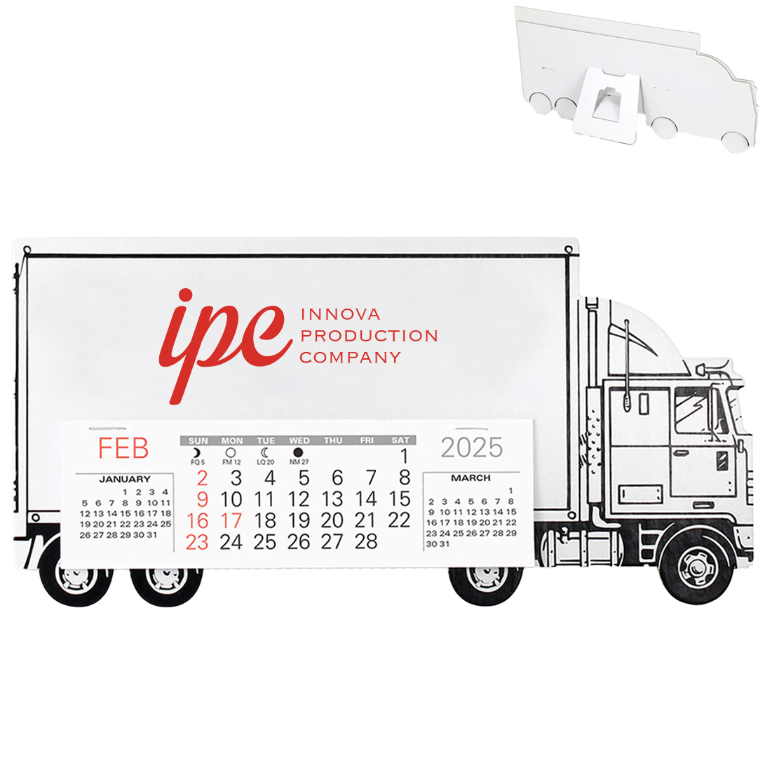 Product Photo 1 Tractor Trailer Monthly Desk Calendar