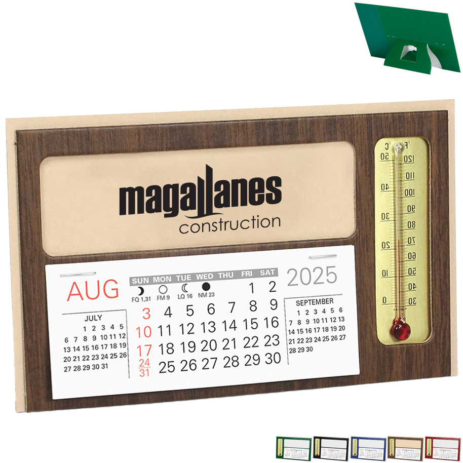 Product Photo 1 Window Desk Calendar with Thermometer