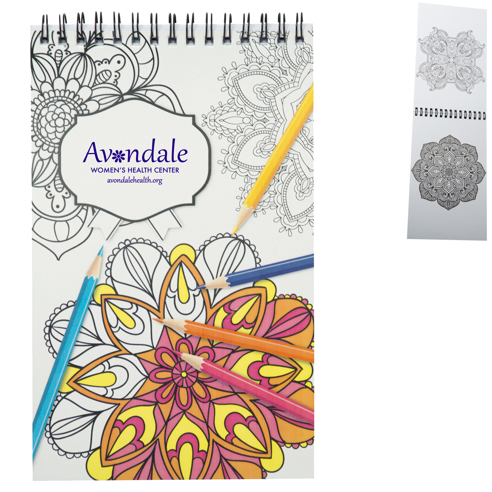 Product Photo 1 Mini Adult Coloring Book w/ Spiral Binding