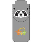 Photo 25 Paws N Claws Magnetic Bookmark - Raccoon