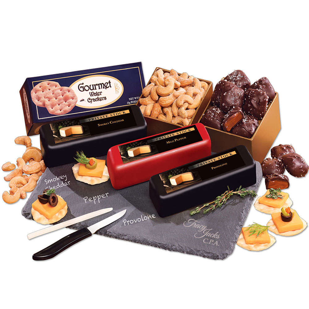 Product Photo 1 Genuine Slate Serving Plate with Party Favorites Gift Set