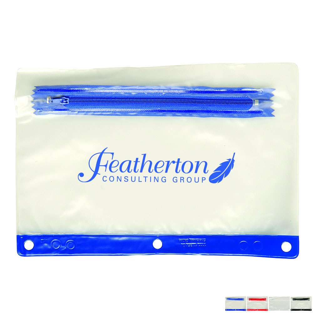 Product Photo 1 Vinyl School Pouch w/ Colored Trim