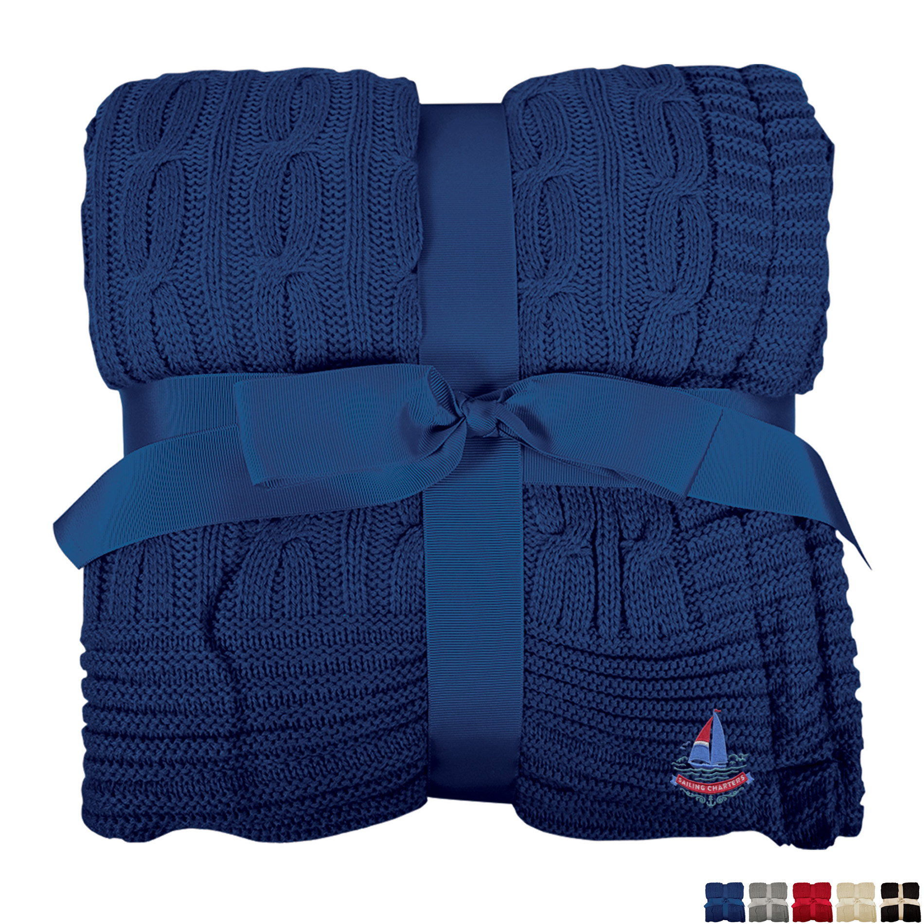 Product Photo 1 Cable Knit Lambswool Blanket, 50" x 60"